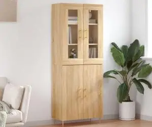 vidaXL Dulap înalt, stejar sonoma, 69,5x34x180 cm, lemn compozit