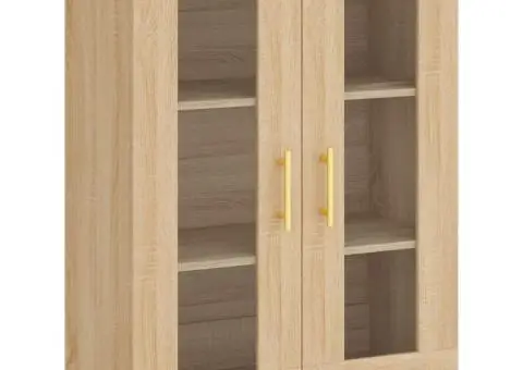 Dulap înalt, stejar sonoma, 69,5x34x180 cm, lemn compozit - 5/5