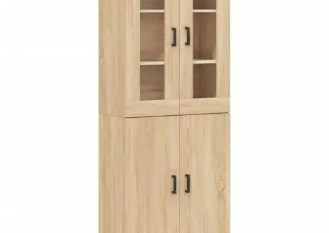 Dulap înalt, stejar sonoma, 69,5x34x180 cm, lemn compozit - 2/5