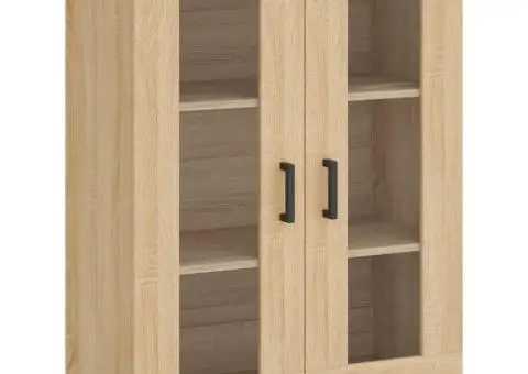 Dulap înalt, stejar sonoma, 69,5x34x180 cm, lemn compozit - 5/5