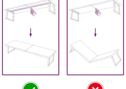 Blat masă 200x60x(2-6) cm lemn stejar netratat contur organic - 4/5