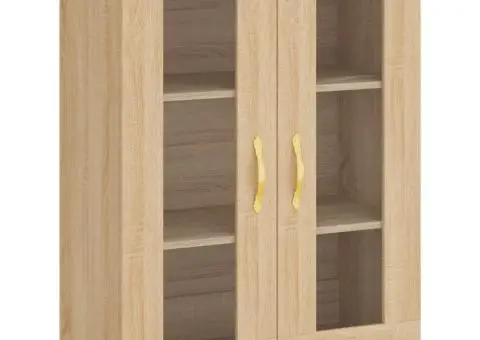 Dulap înalt, stejar sonoma, 69,5x34x180 cm, lemn compozit - 5/5