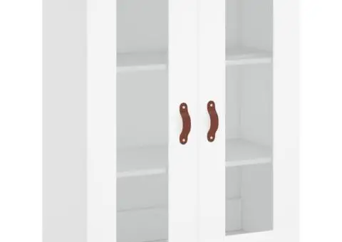 Dulap înalt, alb, 69,5x34x180 cm, lemn compozit - 5/5