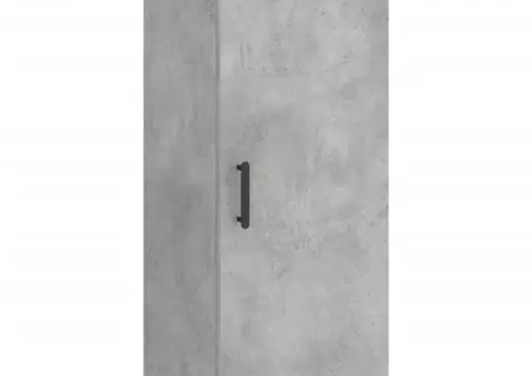 Dulap înalt, gri beton, 34,5x34x180 cm, lemn prelucrat - 5/5