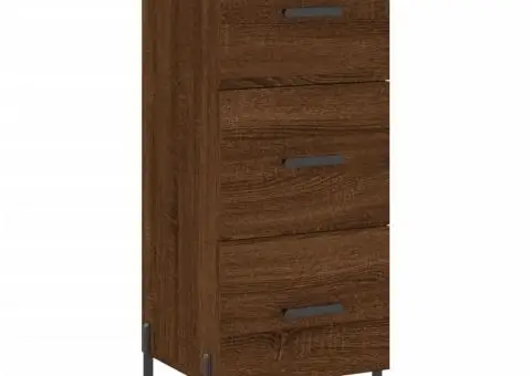 Dulap înalt, stejar maro, 34,5x34x180 cm, lemn prelucrat - 5/5