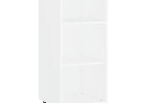 Dulap înalt, alb, 34,5x34x180 cm, lemn prelucrat - 5/5