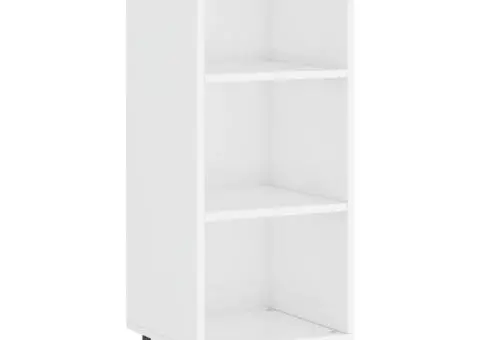 Dulap înalt, alb extralucios, 34,5x34x180 cm, lemn prelucrat - 5/5