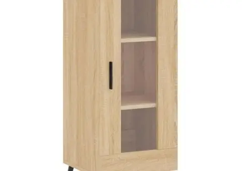 Dulap înalt, stejar sonoma, 34,5x34x180 cm, lemn prelucrat - 5/5