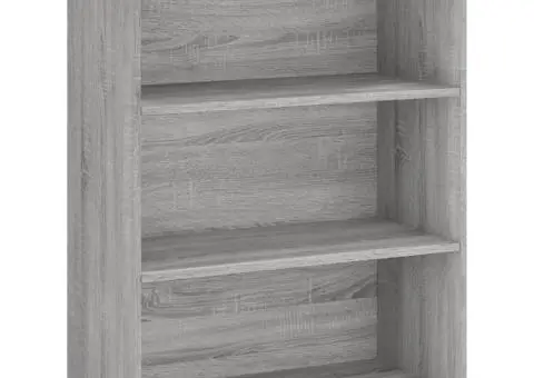 Dulap înalt, gri sonoma, 69,5x34x180 cm, lemn compozit - 5/5