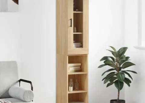 Dulap înalt, stejar sonoma, 34,5x34x180 cm, lemn prelucrat - 1/5