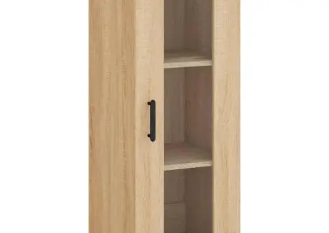 Dulap înalt, stejar sonoma, 34,5x34x180 cm, lemn prelucrat - 5/5