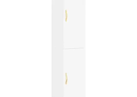 Dulap înalt, alb, 34,5x34x180 cm, lemn prelucrat - 2/5