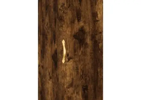 Dulap înalt, stejar fumuriu, 34,5x34x180 cm, lemn prelucrat - 5/5