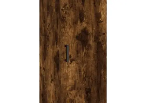 Dulap înalt, stejar fumuriu, 34,5x34x180 cm, lemn prelucrat - 5/5