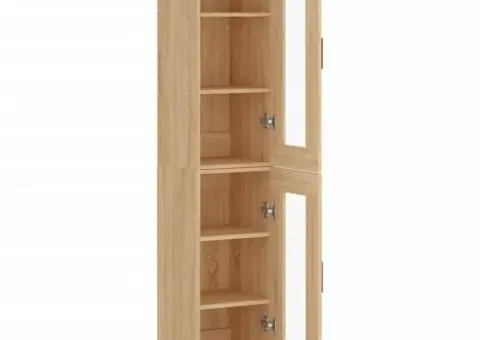 Dulap înalt, stejar sonoma, 34,5x34x180 cm, lemn prelucrat - 4/5