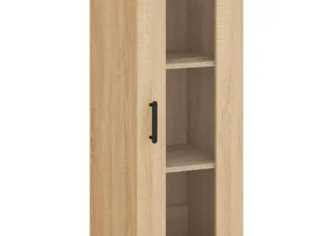 Dulap înalt, stejar sonoma, 34,5x34x180 cm, lemn prelucrat - 5/5