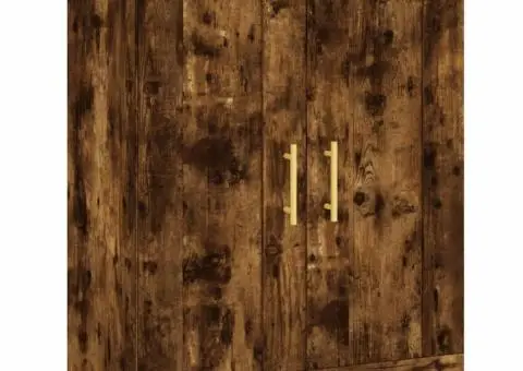 Dulap înalt, stejar fumuriu, 69,5x34x180, lemn compozit - 5/5