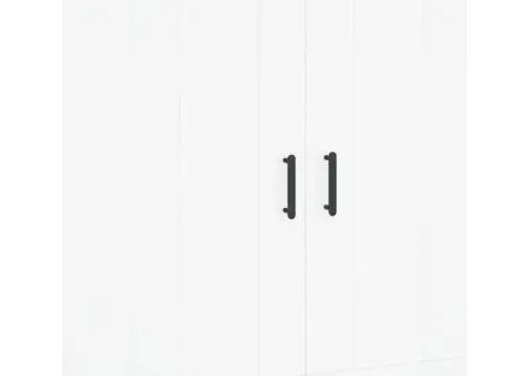 Dulap înalt, alb, 69,5x34x180 cm, lemn compozit - 5/5