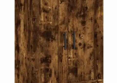 Dulap înalt, stejar fumuriu, 69,5x34x180, lemn compozit - 5/5