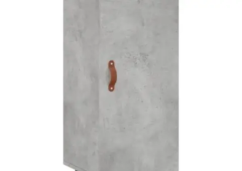 Dulap înalt, gri beton, 34,5x34x180 cm, lemn prelucrat - 5/5