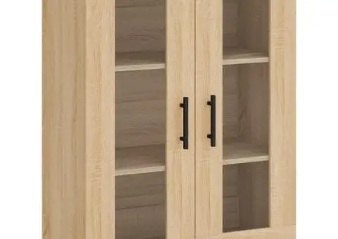 Dulap înalt, stejar sonoma, 69,5x34x180 cm, lemn compozit - 5/5