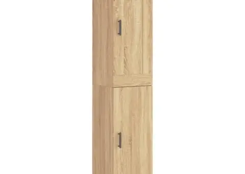 Dulap înalt, stejar sonoma, 34,5x34x180 cm, lemn prelucrat - 2/5