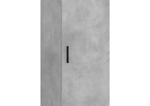 Dulap înalt, gri beton, 34,5x34x180 cm, lemn prelucrat - 5/5