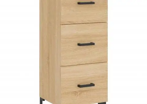 Dulap înalt, stejar sonoma, 34,5x34x180 cm, lemn prelucrat - 5/5