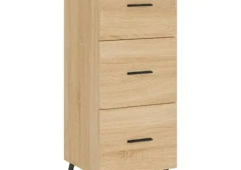 Dulap înalt, stejar sonoma, 34,5x34x180 cm, lemn prelucrat - 5/5