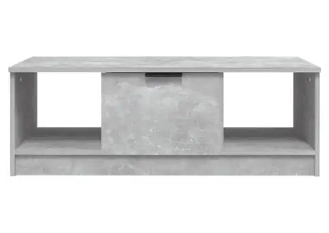 Măsuță de cafea, gri beton, 102x50x36 cm, lemn prelucrat - 3/5