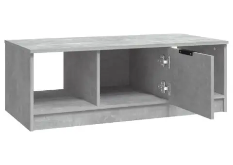 Măsuță de cafea, gri beton, 102x50x36 cm, lemn prelucrat - 5/5