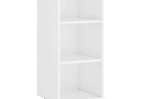 Dulap înalt, alb extralucios, 34,5x34x180 cm, lemn prelucrat - 5/5