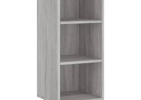 Dulap înalt, gri sonoma, 34,5x34x180 cm, lemn prelucrat - 5/5