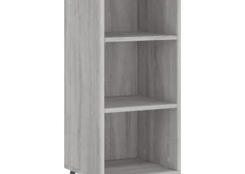 Dulap înalt, gri sonoma, 34,5x34x180 cm, lemn prelucrat - 5/5