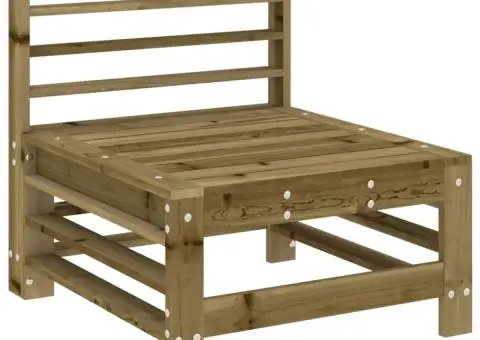 Set mobilier de grădină, 7 piese, lemn de pin tratat - 4/5