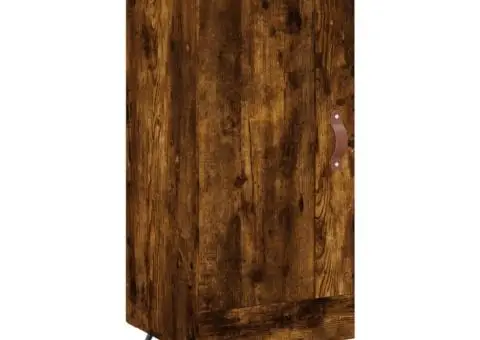 Dulap înalt, stejar fumuriu, 34,5x34x180 cm, lemn prelucrat - 5/5