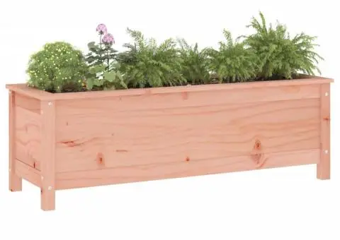 Strat înălțat de grădină, 119,5x40x39 cm, lemn masiv Douglas - 3/5