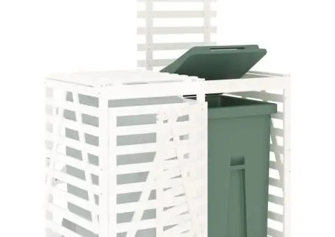 Extensie depozitare pubelă de gunoi, lemn masiv de pin - 4/5