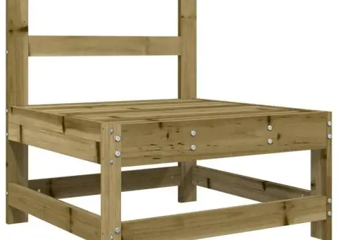 Set mobilier de grădină, 7 piese, lemn de pin tratat - 4/5