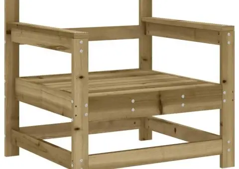 Set mobilier de grădină, 7 piese, lemn de pin tratat - 5/5