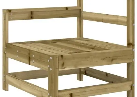 Set mobilier de grădină, 7 piese, lemn de pin tratat - 3/5