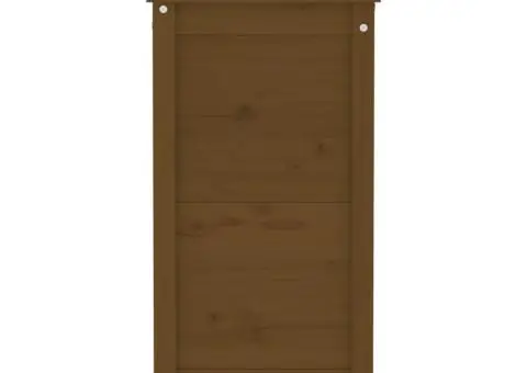 Jardinieră de grădină, maro miere, 82,5x40x78 cm lemn masiv pin - 5/5