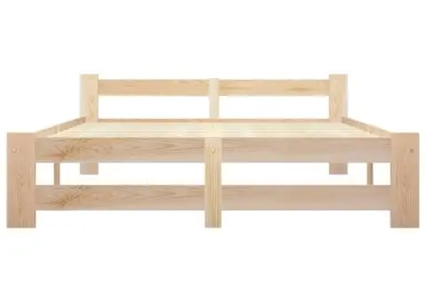 Cadru de pat, 160 x 200 cm, lemn masiv de pin - 3/5