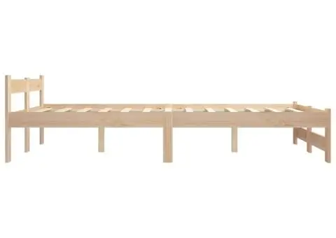 Cadru de pat, 160 x 200 cm, lemn masiv de pin - 4/5