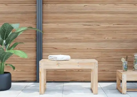 Bancă de grădină, 80x38x45 cm, lemn masiv de pin - 1/5