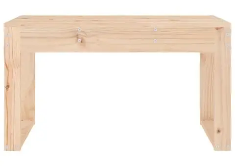 Bancă de grădină, 80x38x45 cm, lemn masiv de pin - 3/5