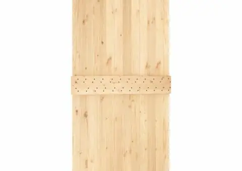 Ușă glisantă cu set feronerie, 100x210 cm, lemn masiv de pin - 5/5