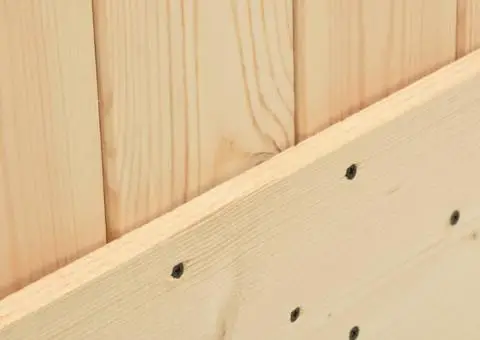 Ușă glisantă cu set de feronerie 70x210 cm, lemn masiv de pin - 5/5