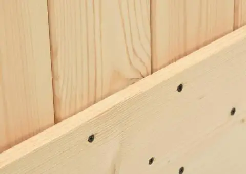 Ușă glisantă cu set de feronerie 80x210 cm, lemn masiv de pin - 5/5