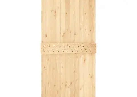 Ușă glisantă cu set feronerie, 100x210 cm, lemn masiv de pin - 3/5